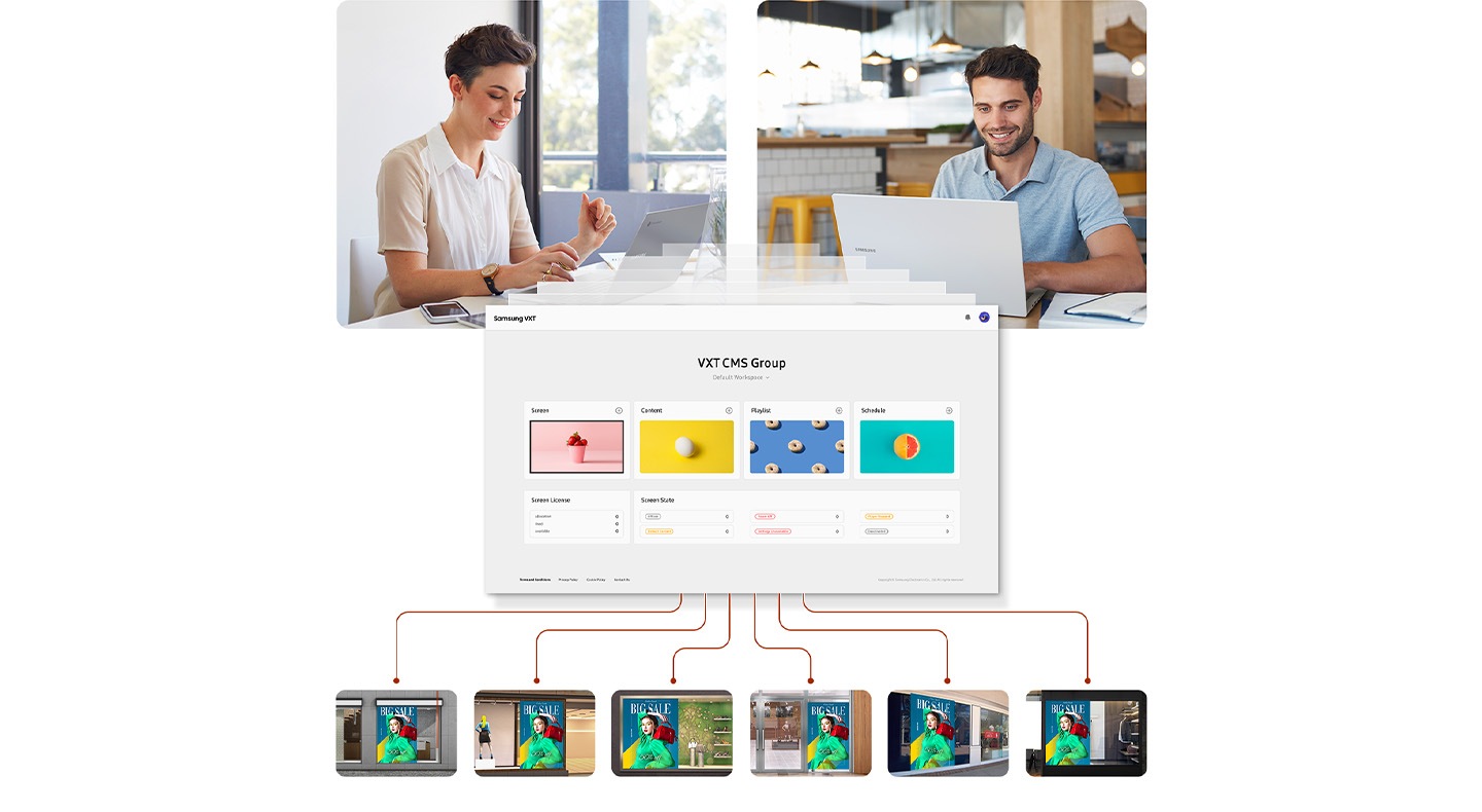 Change the way to manage your display Samsung VXT