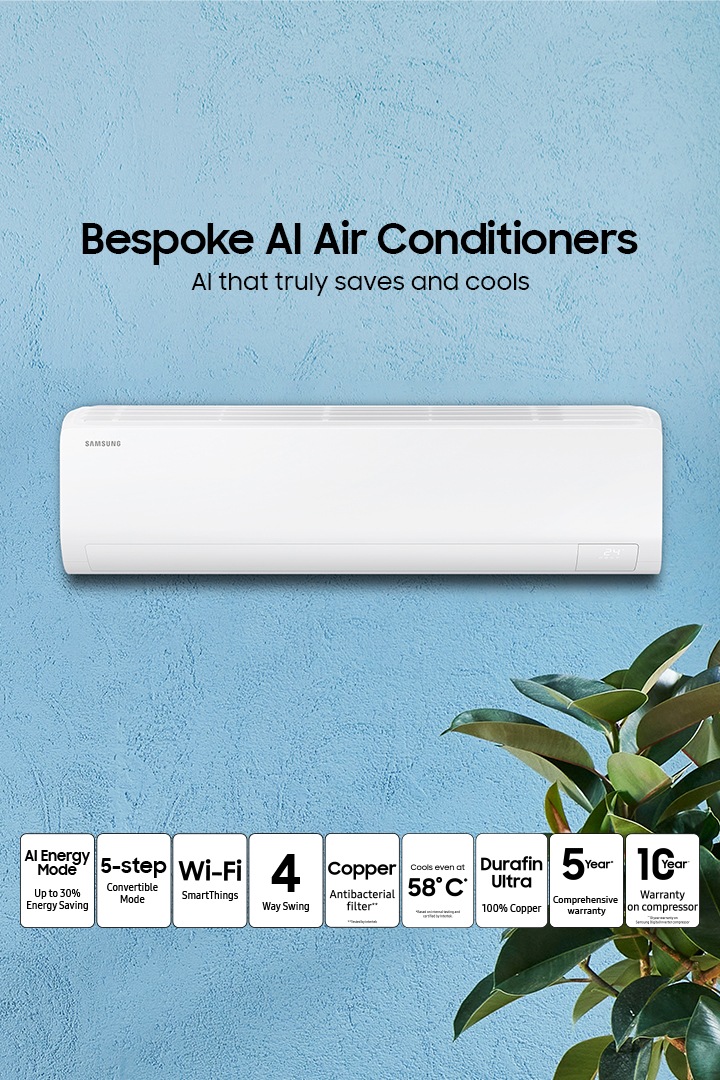 Inverter Ac Buy Star Split AC Online AR50F19D15H Samsung India - Main Image