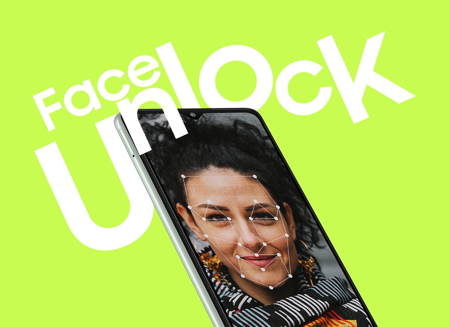 Unlock with facial recognition.