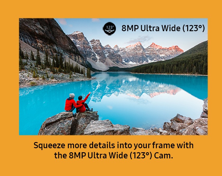 8MP Ultra Wide (123°) cam