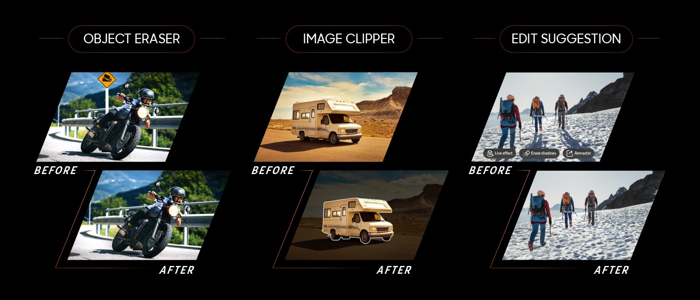 Enhanced AI-powered photo editing for your next Monster adventure.
