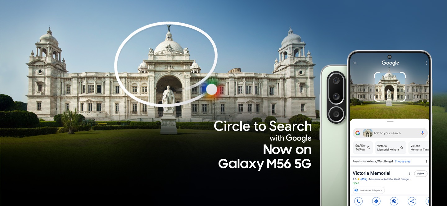 Circle it, find it. Now on Galaxy M56 5G