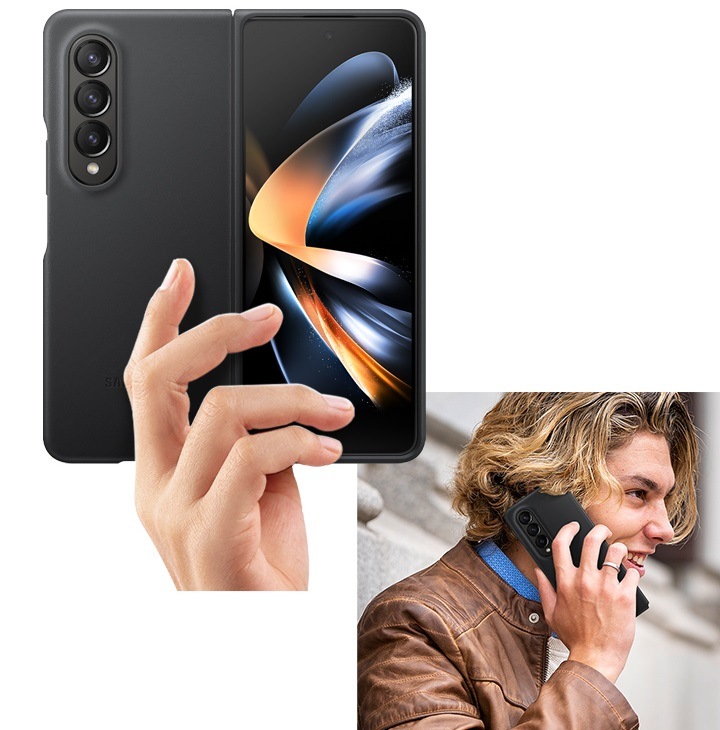 Galaxy Z Fold4 Leather Cover