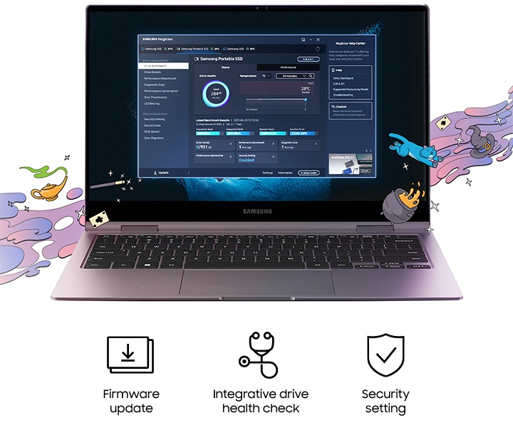 Samsung Portable 1Tb SSD T7 USB (Titan Grey) Samsung India - Main Image
