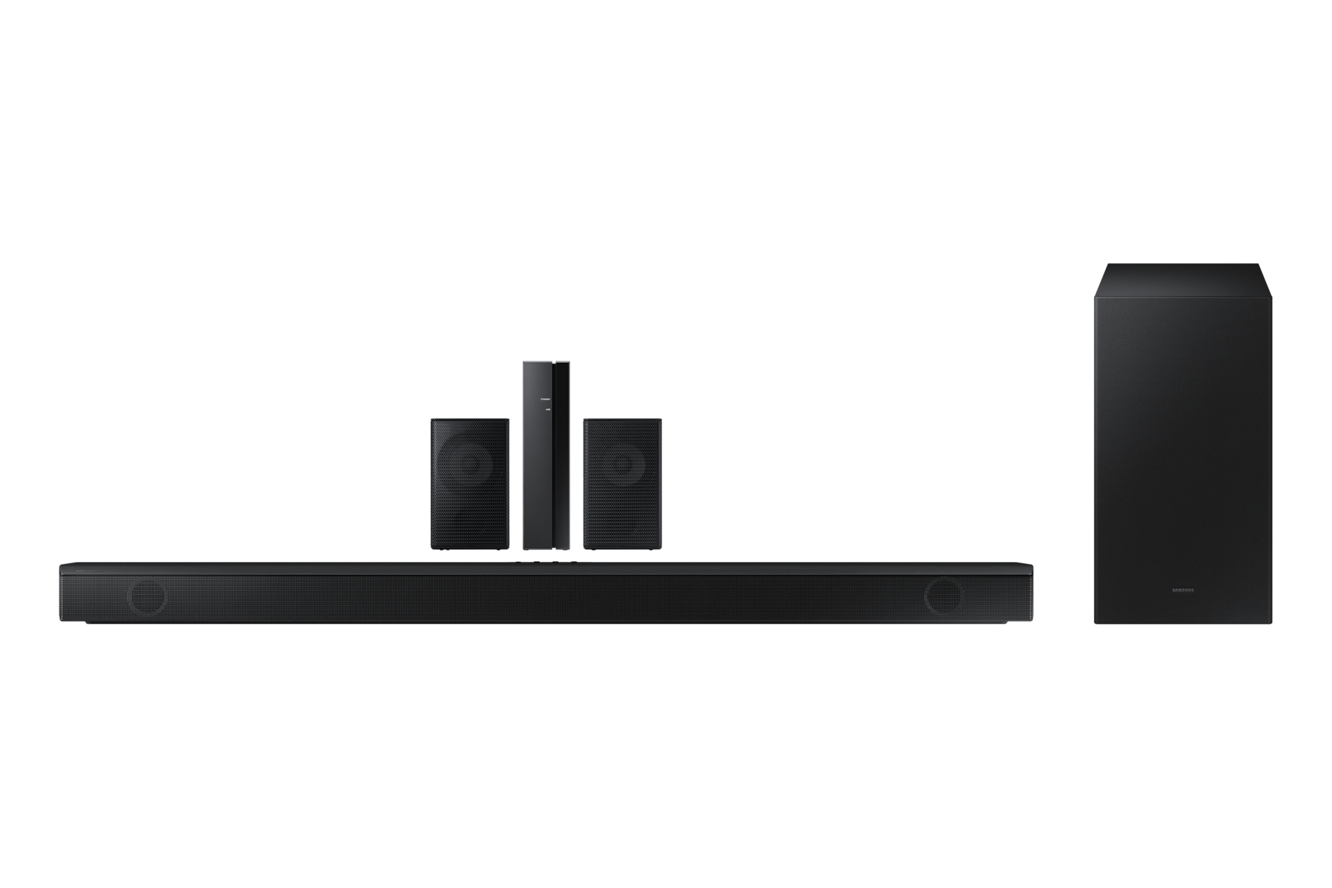Connect the subwoofer to your Samsung soundbar