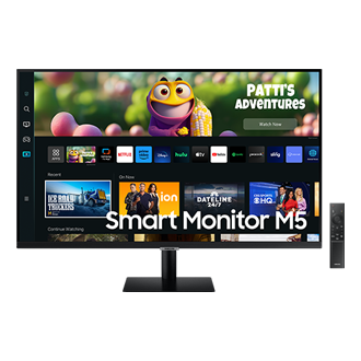 Monitor Samsung M5 27” con SMART TV APPS+Wireless-LS27AM500NLX