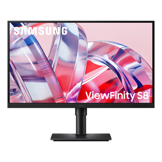 H800EAW 27"/ 32" ViewFinity S8 S80H 4K UHD Monitor Front2 Black 