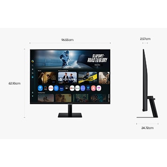 80 cm 32 M7 UHD 4K Smart Monitor 2025 featuring Smart TV experience with AI Black