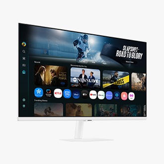 80 cm (32) M7 UHD 4K Smart Monitor (2025) featuring Smart TV experience with AI White