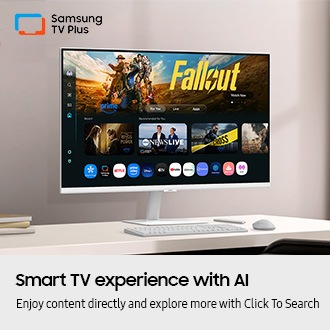 80 cm (32) M7 UHD 4K Smart Monitor (2025) featuring Smart TV experience with AI White