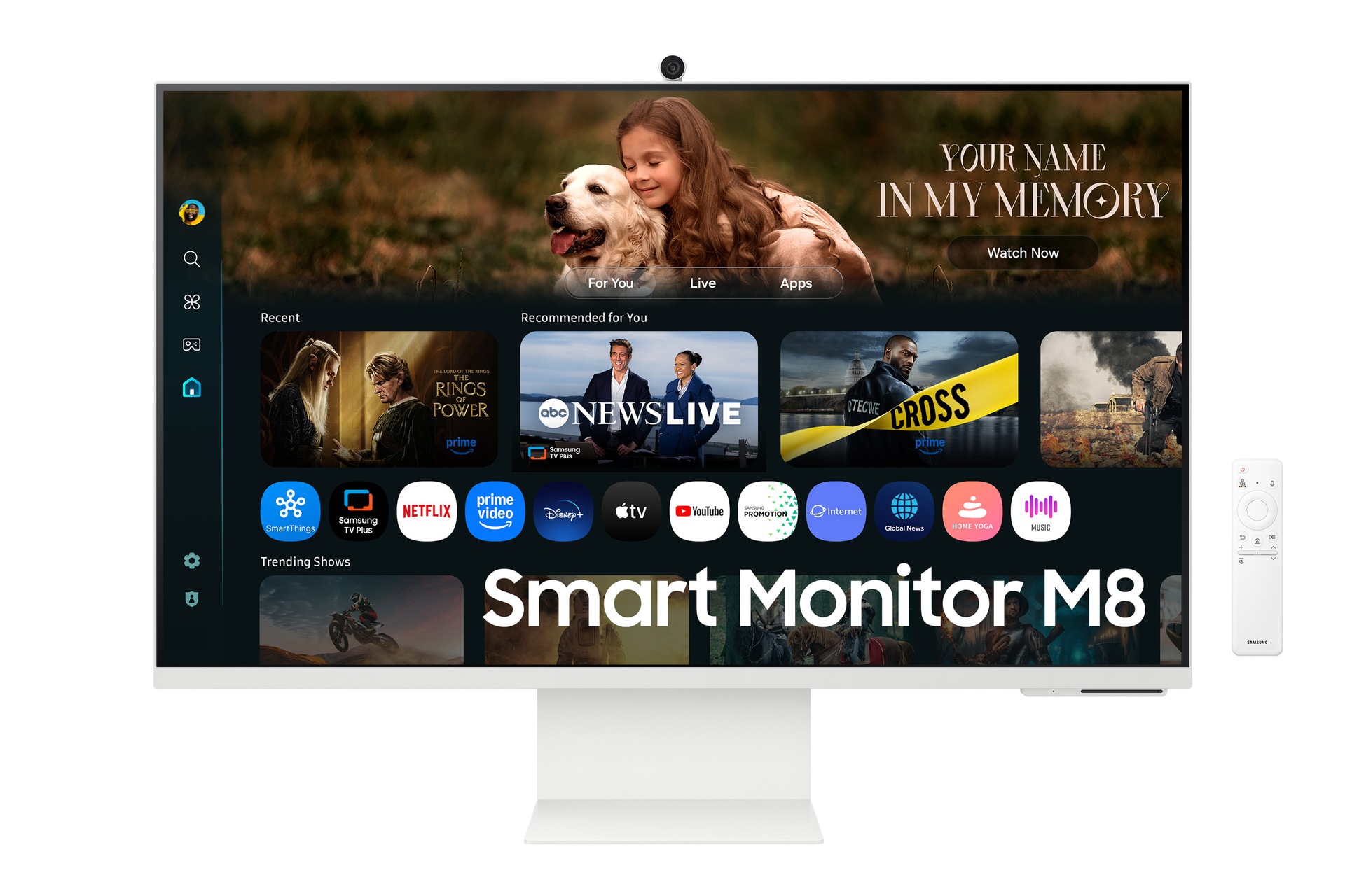 80 cm (32) M8 UHD 4K AI Smart Monitor with Smart TV experience White