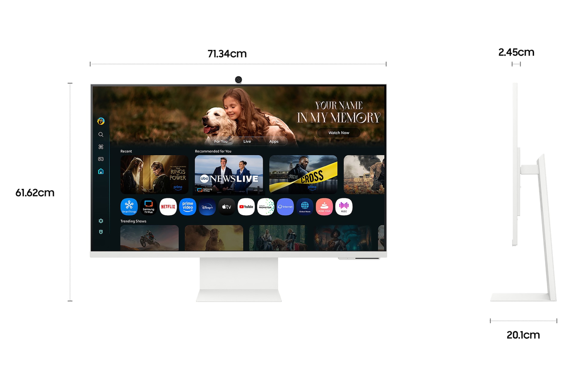 80 cm 32 M8 UHD 4K AI Smart Monitor with Smart TV experience White