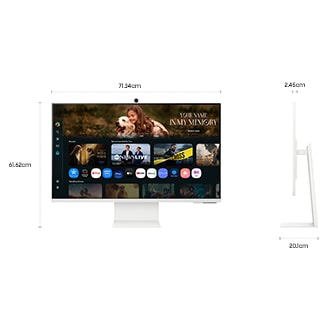 80 cm 32 M8 UHD 4K AI Smart Monitor with Smart TV experience White