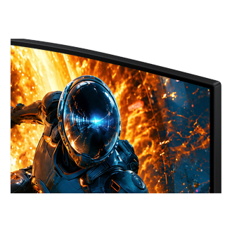 27/32 Inch Odyssey G5 G55H QHD 180Hz Gaming Monitor Detail Black 