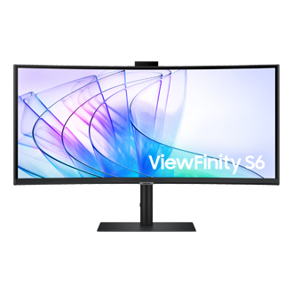 86 cm (34) 2K Ultra WQHD ViewFinity S6 Monitor with Thunderbolt 4, HDR10 and speakers Front Black 