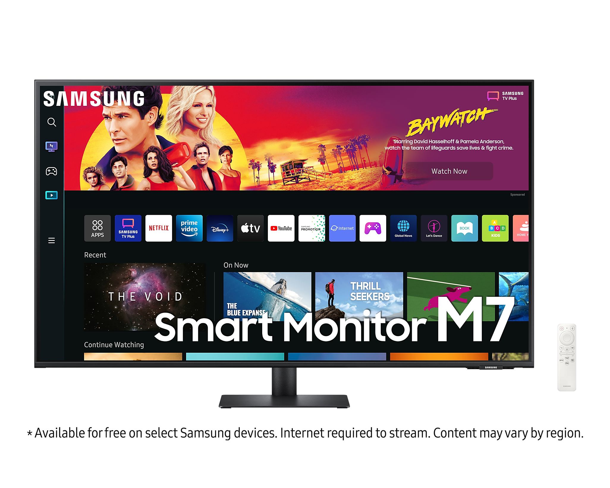 1m 08cm (43") UHD Smart Monitor with Smart TV Experience (Black) LS43BM700UWXXL