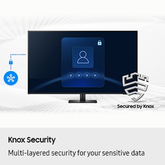 1.08 m (43) M7 UHD 4K Smart Monitor (2025) featuring Smart TV experience with AI Black