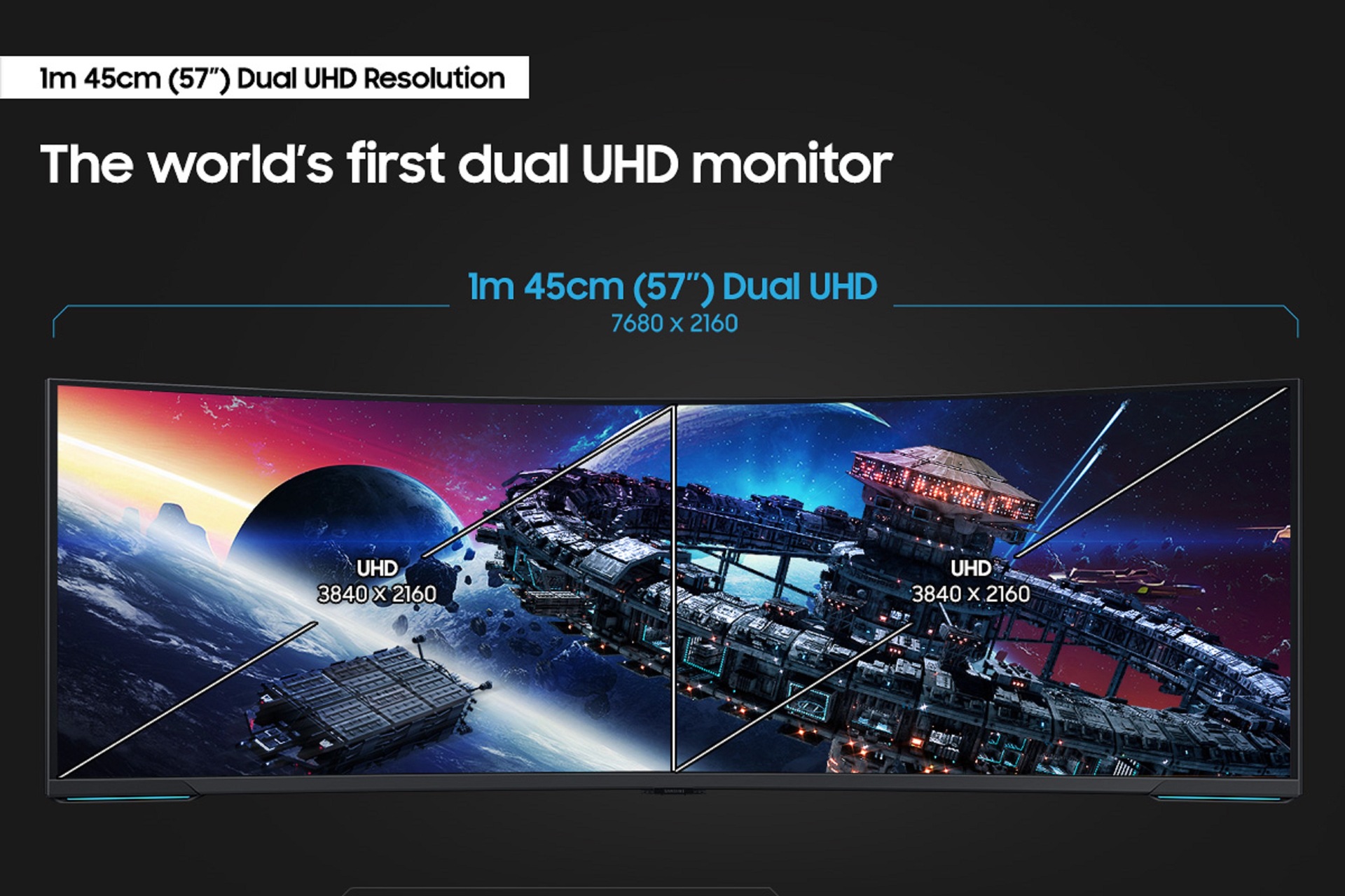Samsung Odyssey Neo G9 offers the world’s first dual UHD monitor in 57 inch