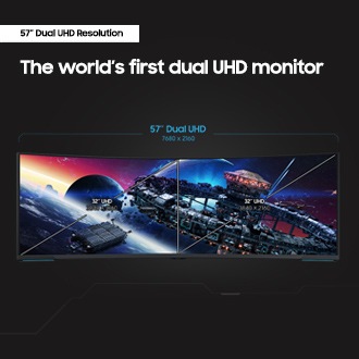 Samsung Odyssey Neo G9 offers the world’s first dual UHD monitor in 57 inch