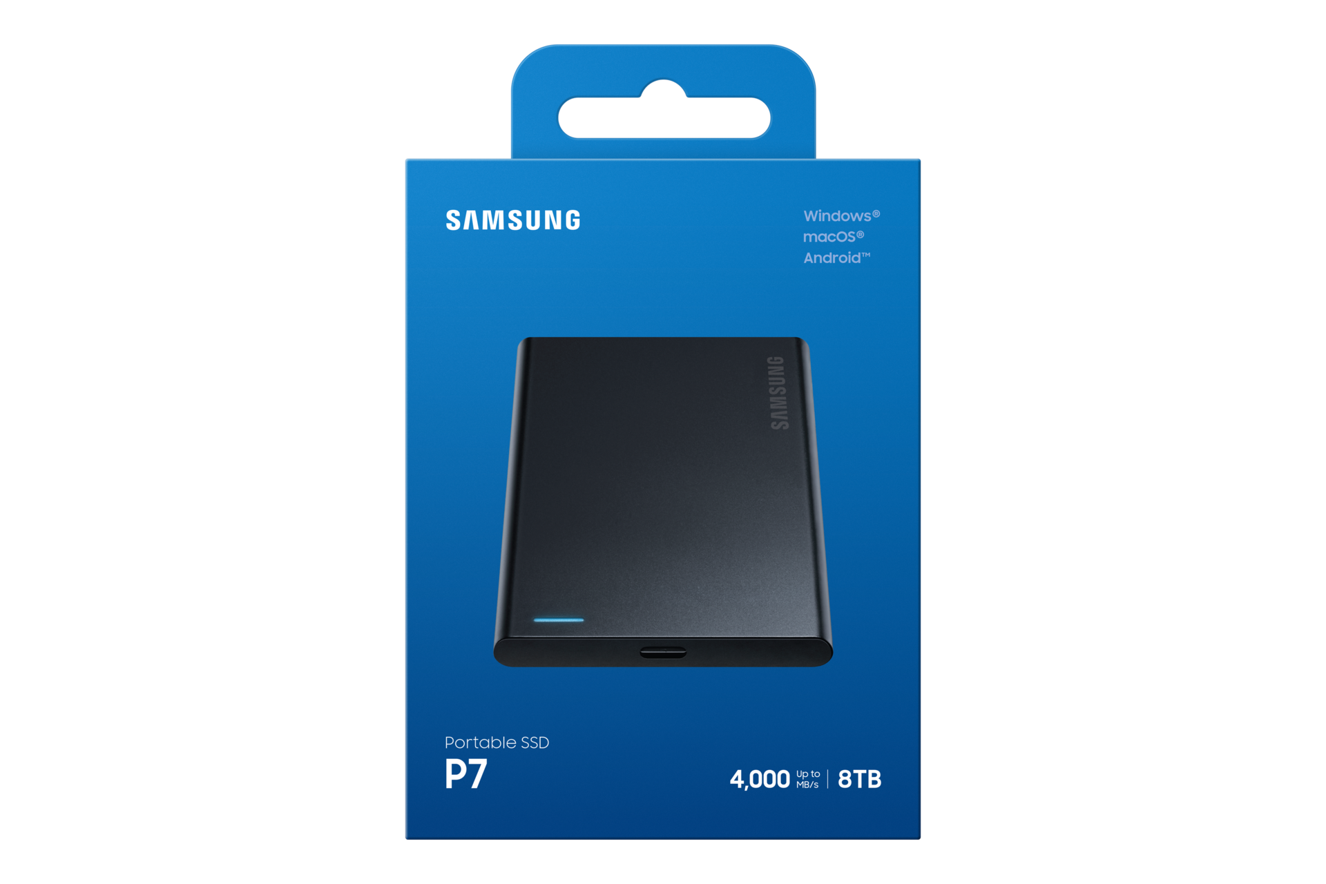 Portable SSD P7 USB4 Gen 3x2 PKG-Front Black 