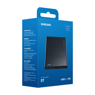 Portable SSD P7 USB4 Gen 3x2 PKG-L-Perspective Black 