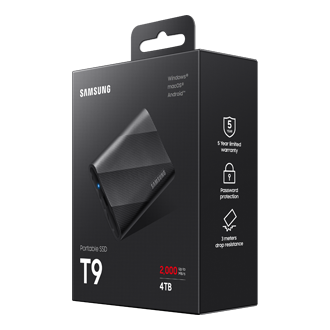 Portable SSD T9 USB 3.2 Gen 2x2 R-Perspective-PKG Black 