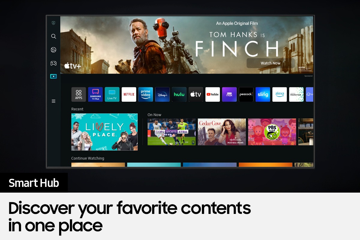 QLED TV Q60B is providing a wide variety of OTT services and contents