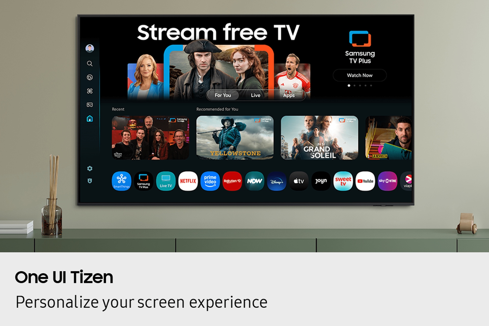 1.08 m (43) QLED QEF6 4K Samsung Vision AI Smart TV Titanium Gray