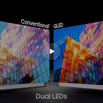 A Samsung QLED Q60D TV.