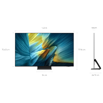 [1.38 m (55) S95F Ó~LÉD 4K~ Smár~t TV B~láck~]