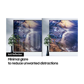 Neo QLED TV QN90C with Anti Reflection screen displays clear image