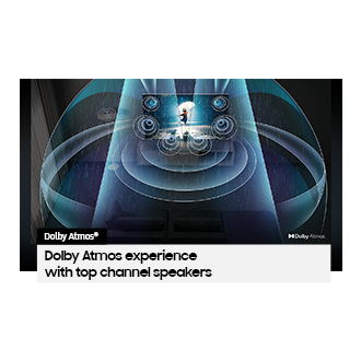 Soundwaves from Dolby Atmos are rippling out of Neo QLED TV QN90C filling the room