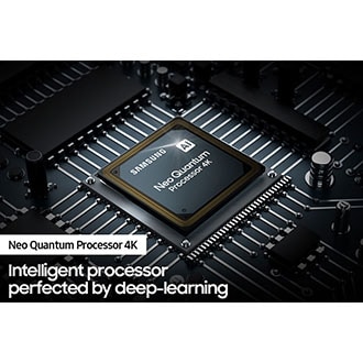 QLED TV QN90A with Samsung’s powerful Neo Quantum Processor 4K improves content.