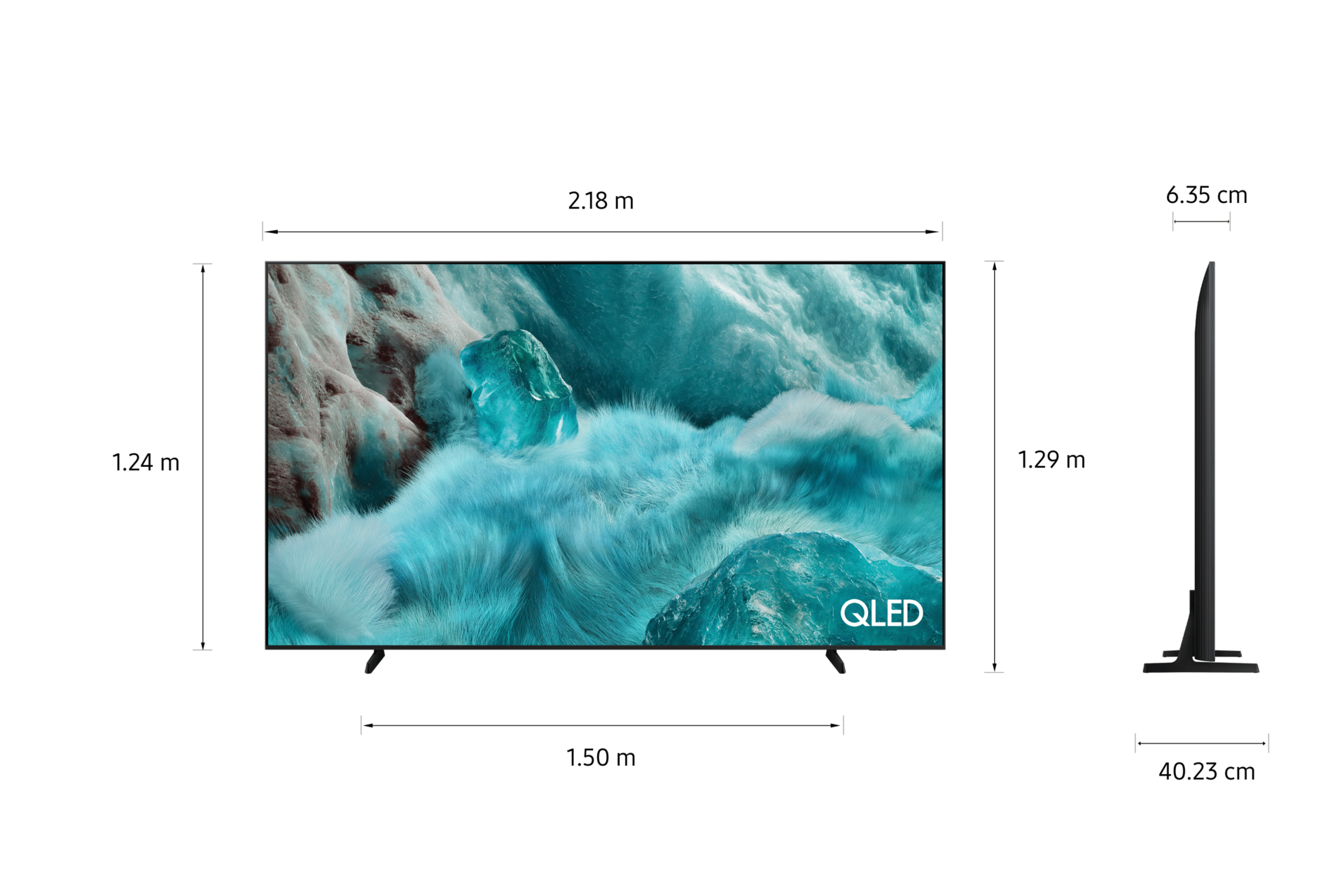 2.47 m (98) QLED Q7F 4K Samsung Vision AI Smart TV (2025) Black