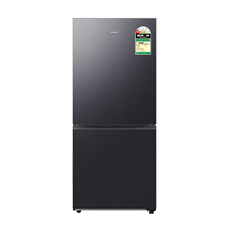 RB6000D Bottom Mount Freezer Refrigerator with SmartThings AI Energy Mode and  SpaceMax™ technology Front Black Doi 