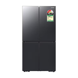 650 L 4 Door Convertible French Door Refrigerator RF65DG90BDSG Black Caviar
