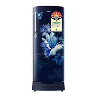 183 L Stylish Grandé Design Single Door Refrigerator RR20D2825UZ Midnight Blossom Blue
