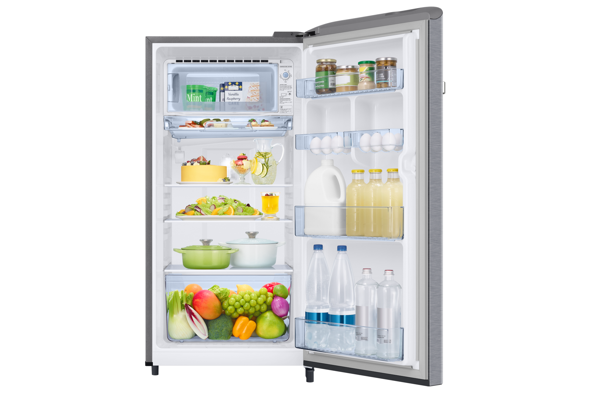 RR21H2G24 RR2000TH 1Door Refrigerators with Digi-Touch Cool™ RR21/RR23 Front-Open-With-Food Silver 