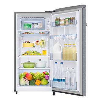 RR21H2G24 RR2000TH 1Door Refrigerators with Digi-Touch Cool™ RR21/RR23 Front-Open-With-Food Silver 