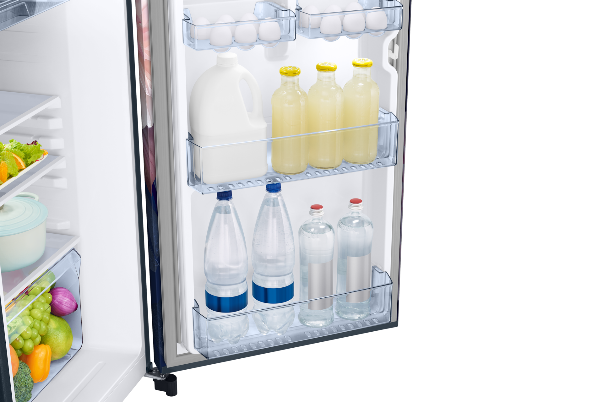 RR21H2G25BB, Single Door Refrigerator with Horizontal Curve Design 189 L Begonia Blue