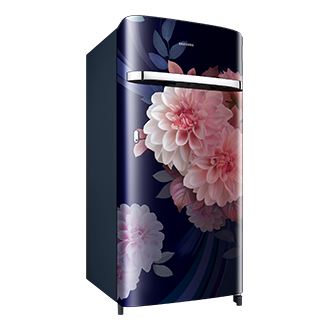 RR21H2G25BB, Single Door Refrigerator with Horizontal Curve Design 189 L Begonia Blue