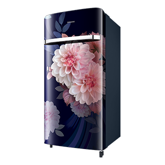 RR21H2G25BB, Single Door Refrigerator with Horizontal Curve Design 189 L Begonia Blue