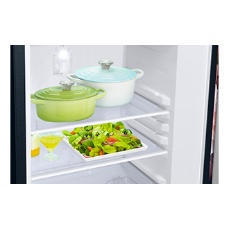 RR21H2G25BB, Single Door Refrigerator with Horizontal Curve Design 189 L Begonia Blue