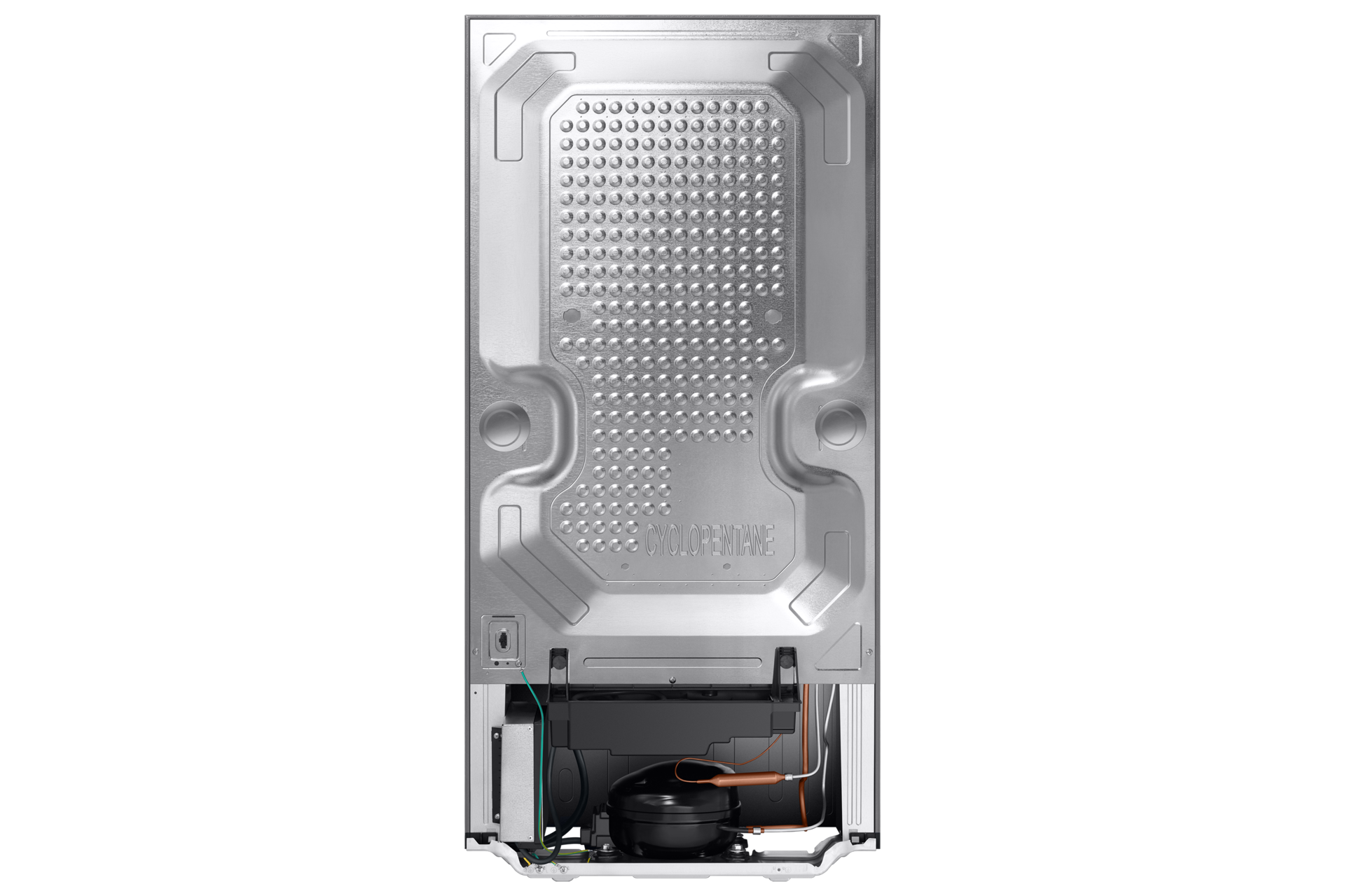 RR21H2G25S8, Single Door Refrigerator with Horizontal Curve Design 189 L Back Metallic Silver 