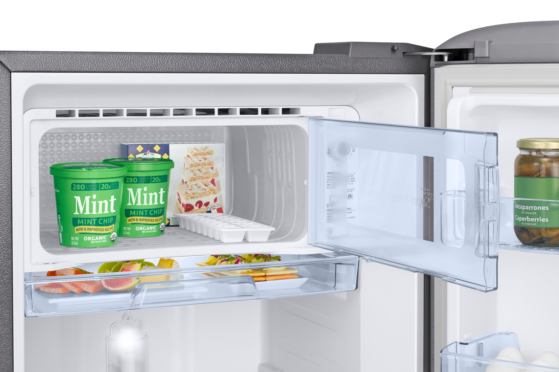 RR21H2G25S8, Single Door Refrigerator with Horizontal Curve Design 189 L Detail2-Freeze Metallic Silver 