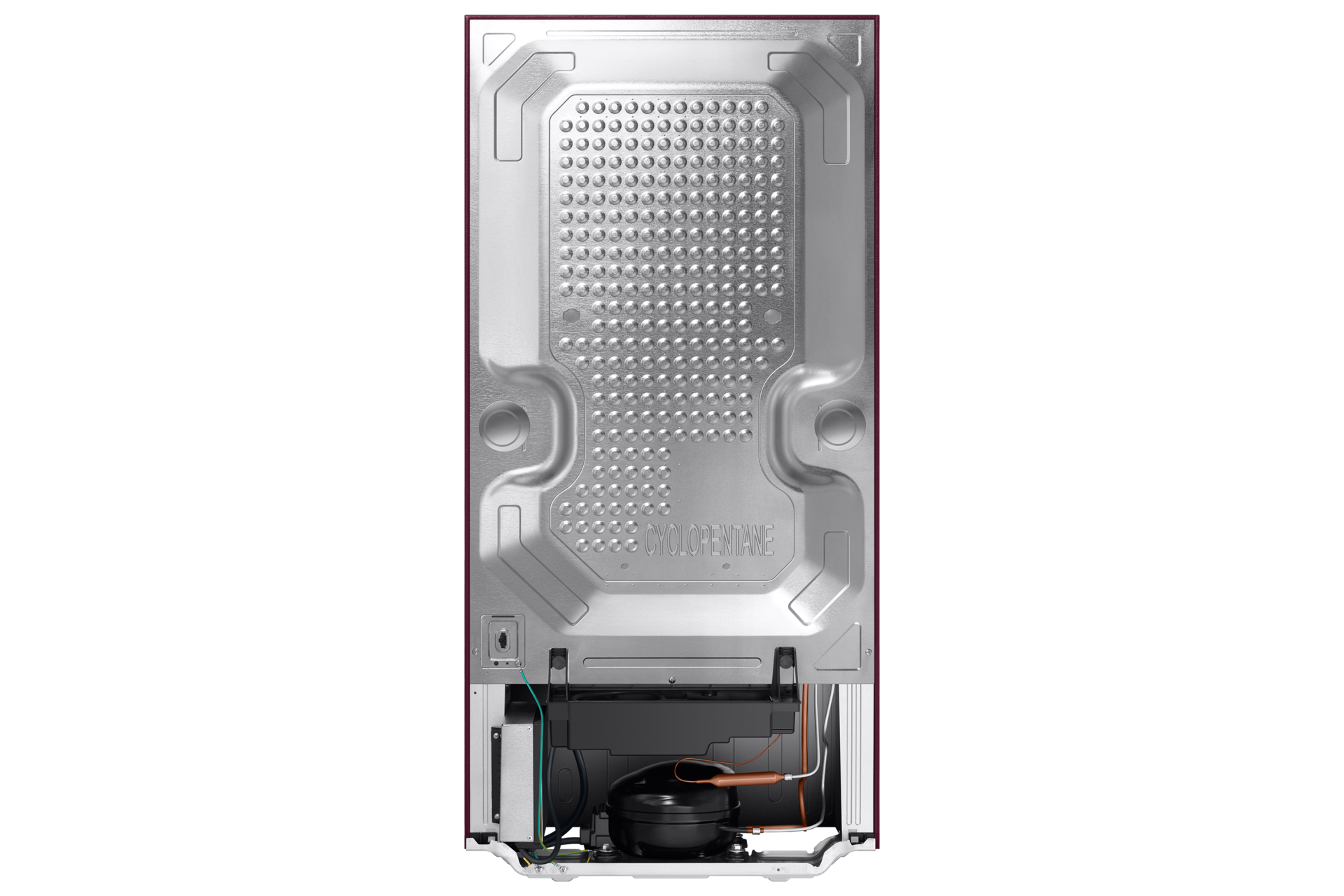 RR21H2G25WR, Single Door Refrigerator with Horizontal Curve Design 189 L Wild Lily Red