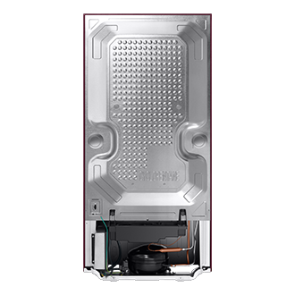 RR21H2G25WR, Single Door Refrigerator with Horizontal Curve Design 189 L Wild Lily Red
