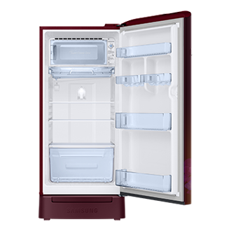 RR21H2H24 1Door Refrigerators with Digi-Touch Cool™ RR21/RR23 Front-Open-Without-Food Red 