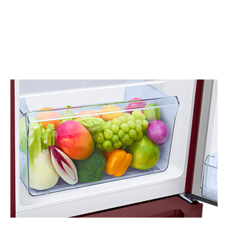 RR21H2H24 1Door Refrigerators with Digi-Touch Cool™ RR21/RR23 Detail5-Vegi-Box Red 