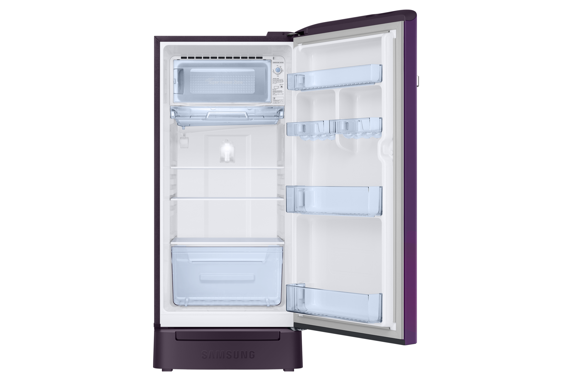 RR21H2H25 RR2000TH 1Door Refrigerators with Digi-Touch Cool™ RR21/RR23 Front-Open-Without-Food Purple 